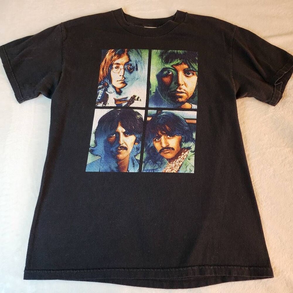 The Beatles 2005 Black Graphic Tshirt Size Medium